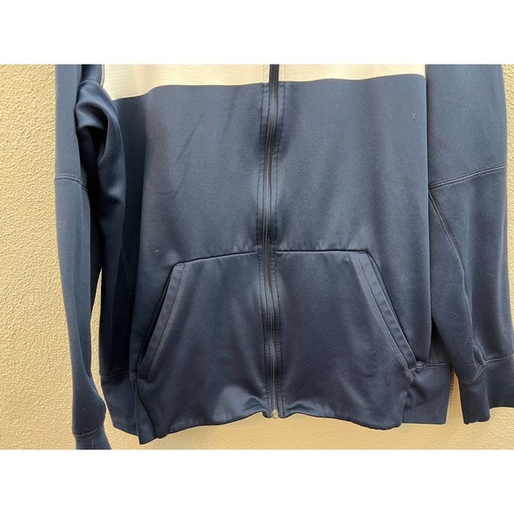 MEN'S Nike Penn State Full Zip Hooded Jacket Blue and White Large - Picture 4 of 8